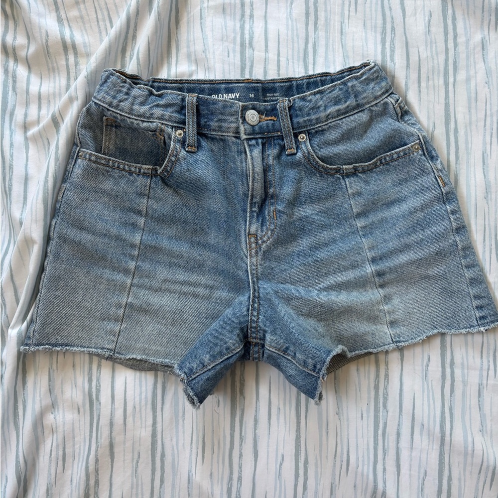 Old Navy Blue Jean Shorts with Frayed Hem